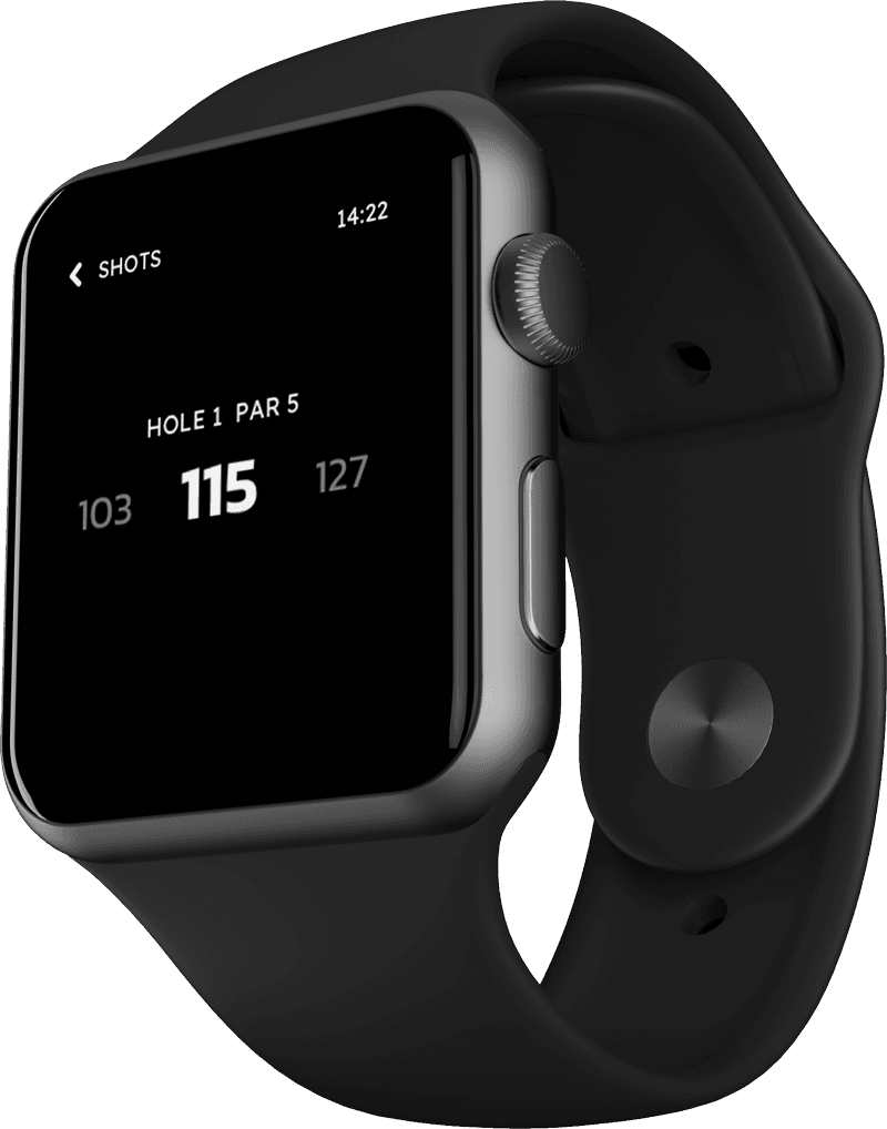 Green distance GPS app on Apple Watch