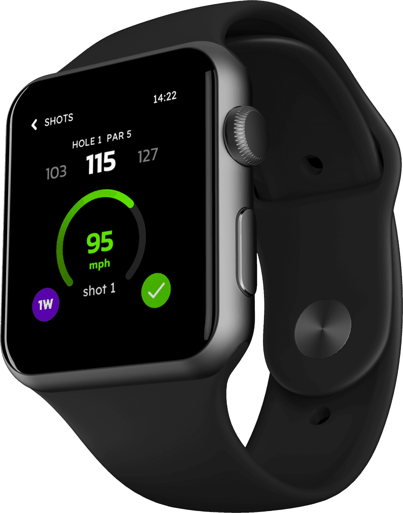 Swing speed analyzer app on Apple Watch